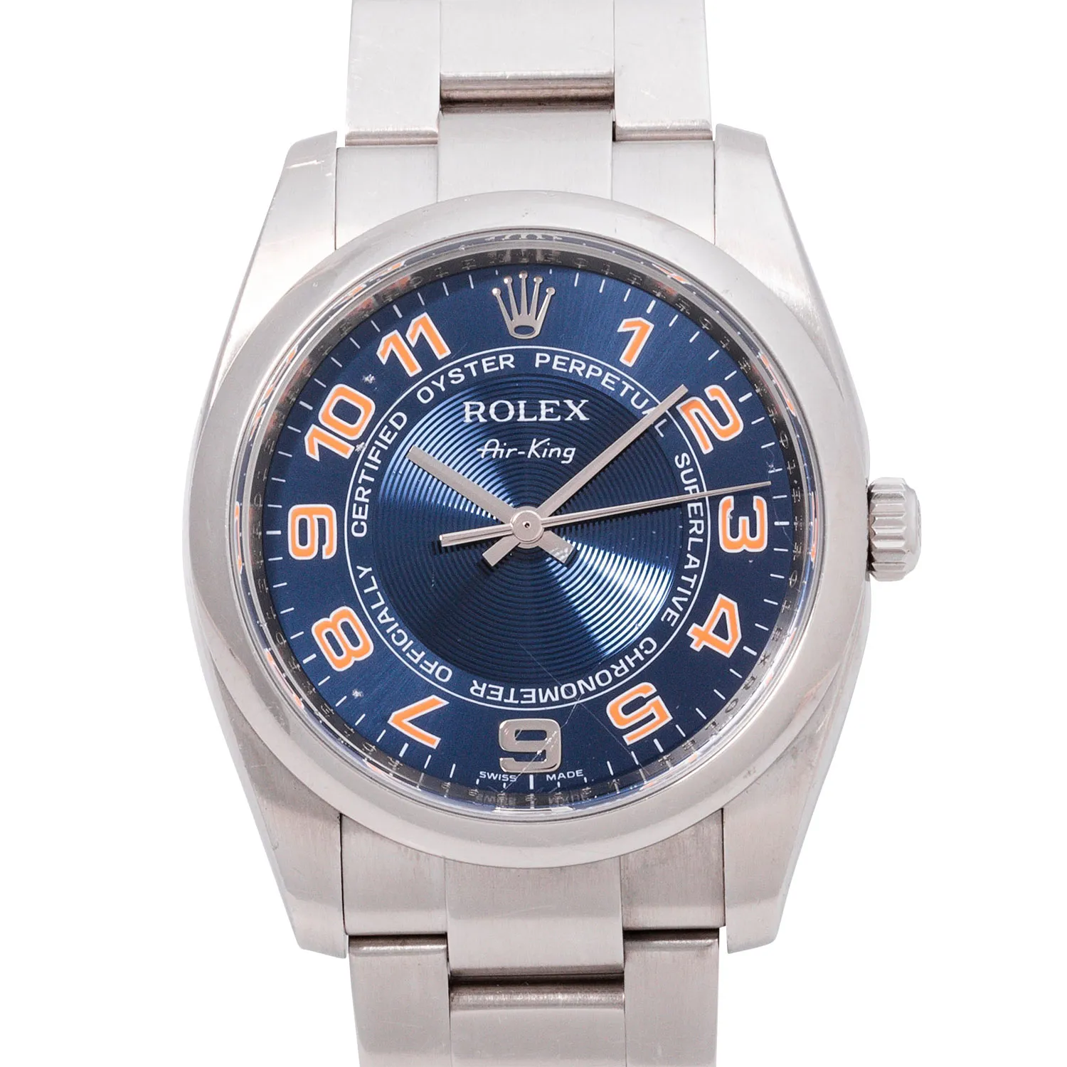 Rolex Oyster Perpetual 114200 35mm Stainless steel Blue