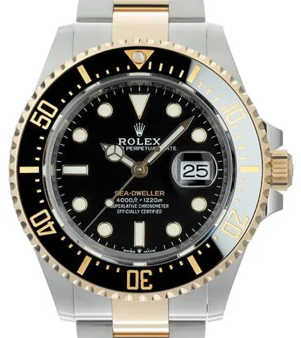 Rolex Sea-Dweller 126603 43mm Yellow gold and Stainless steel Black