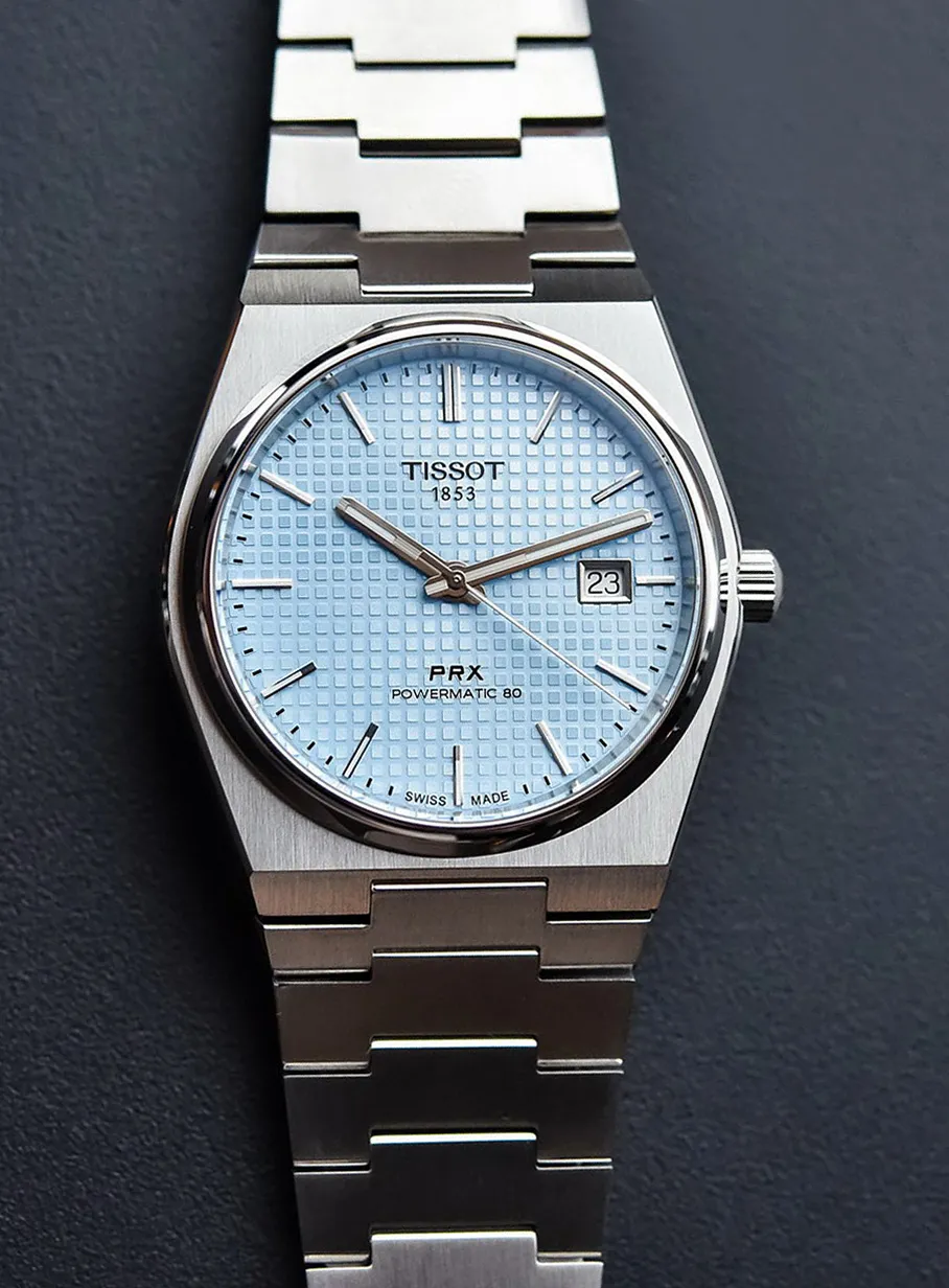 Tissot PRX Powermatic 80 T137.407.11.351.00 40mm Stainless steel Ice blue