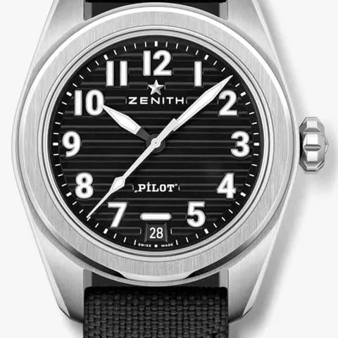 Zenith Pilot 03.4000.3620/21.I001 40mm Stainless steel Black