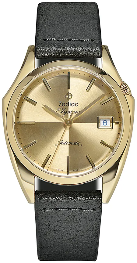 Zodiac Olympos ZO9703 37mm Stainless steel Golden