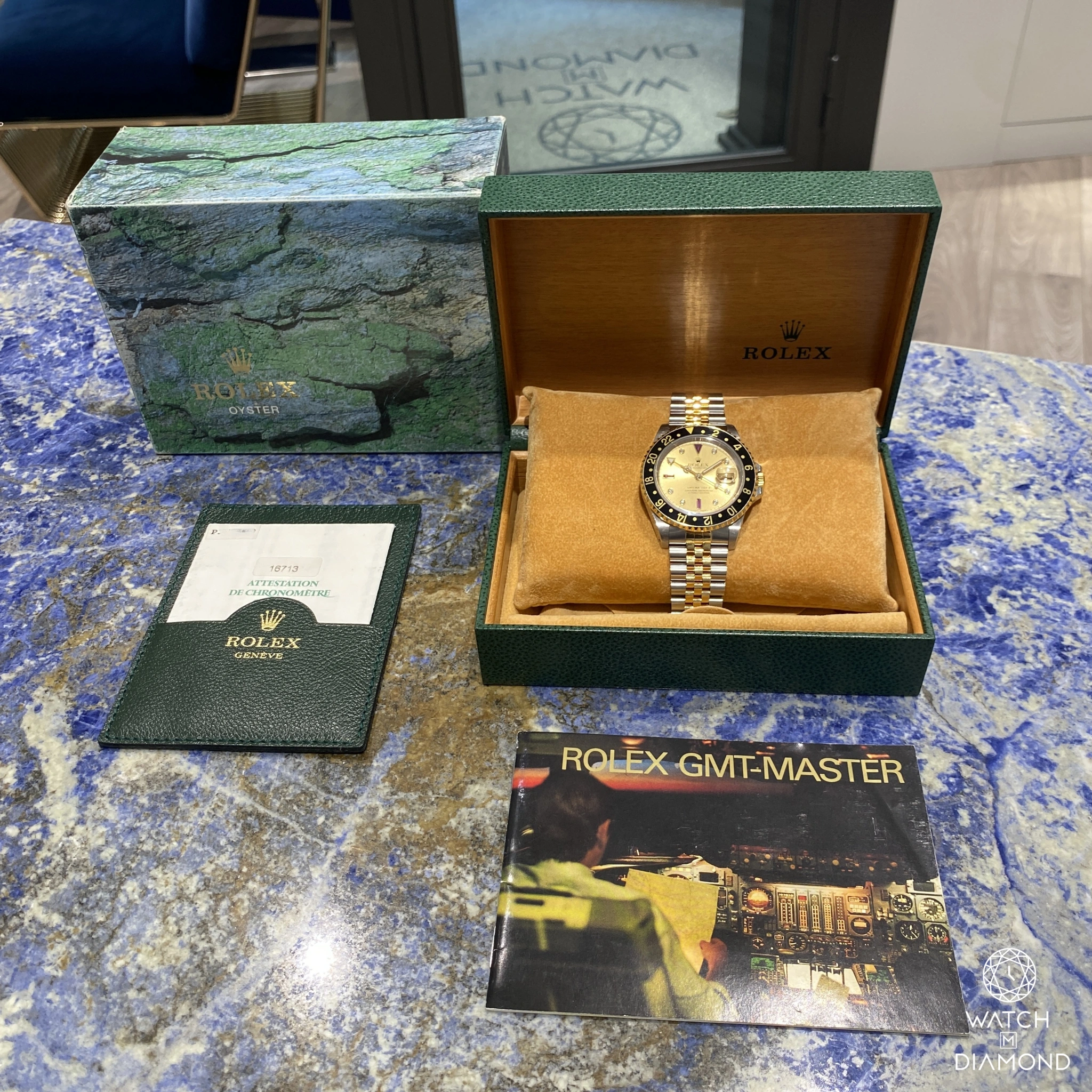 Rolex GMT-Master II 16713 40mm Acciaio e Oro Giallo Champagne 1