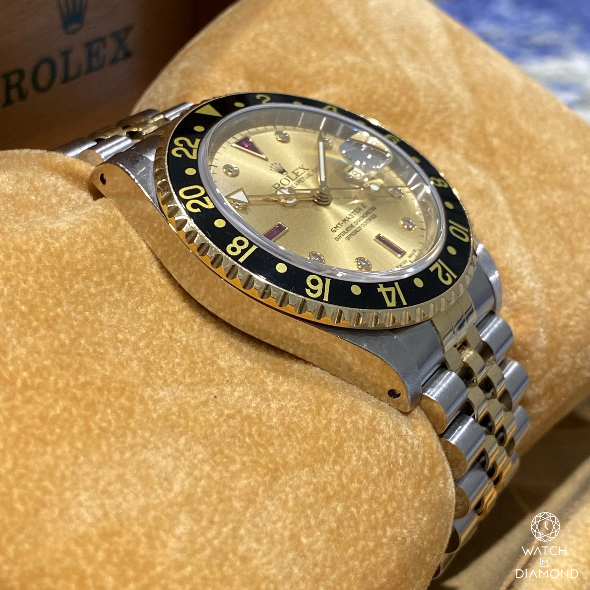 Rolex GMT-Master II 16713 40mm Acciaio e Oro Giallo Champagne 3