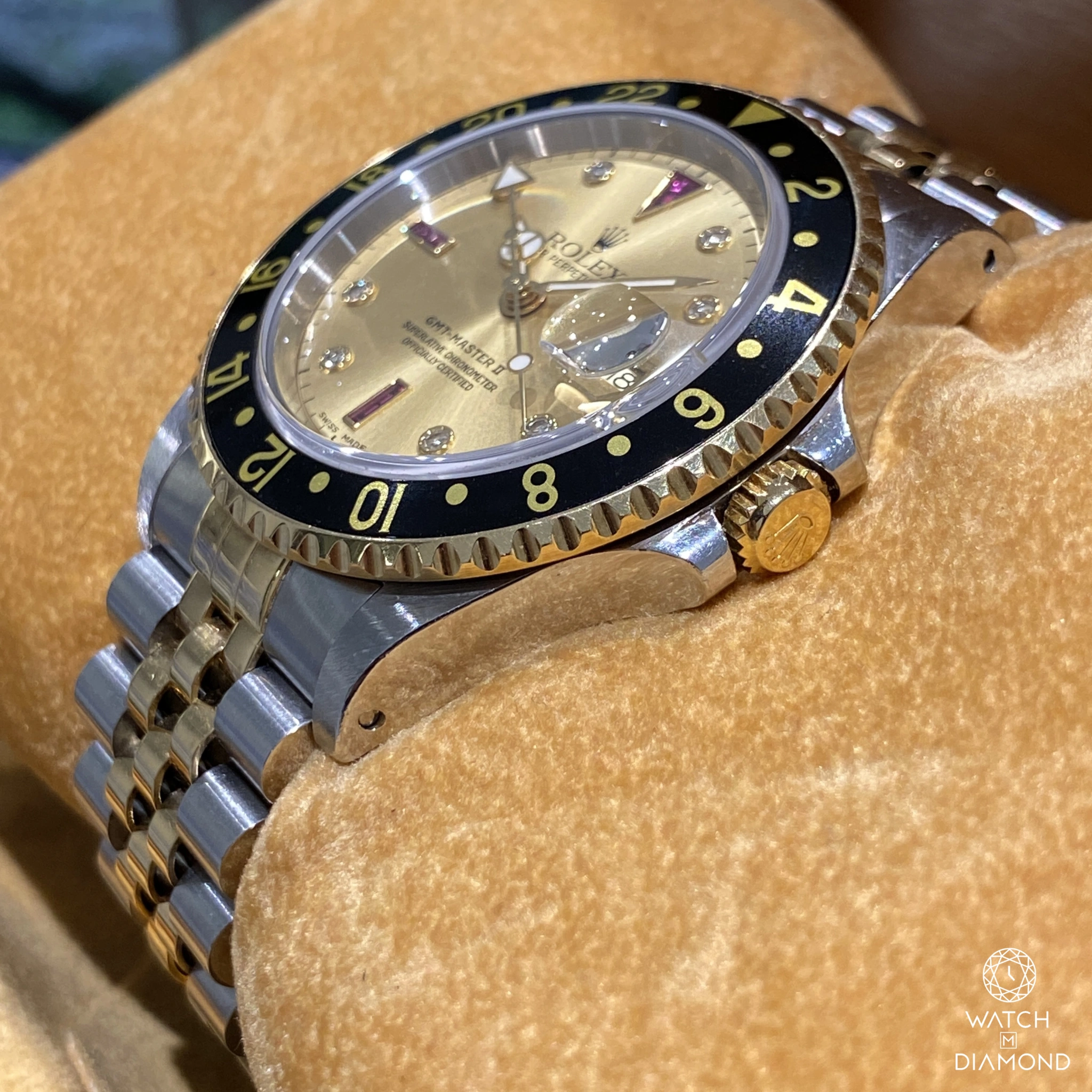 Rolex GMT-Master II 16713 40mm Acciaio e Oro Giallo Champagne 4