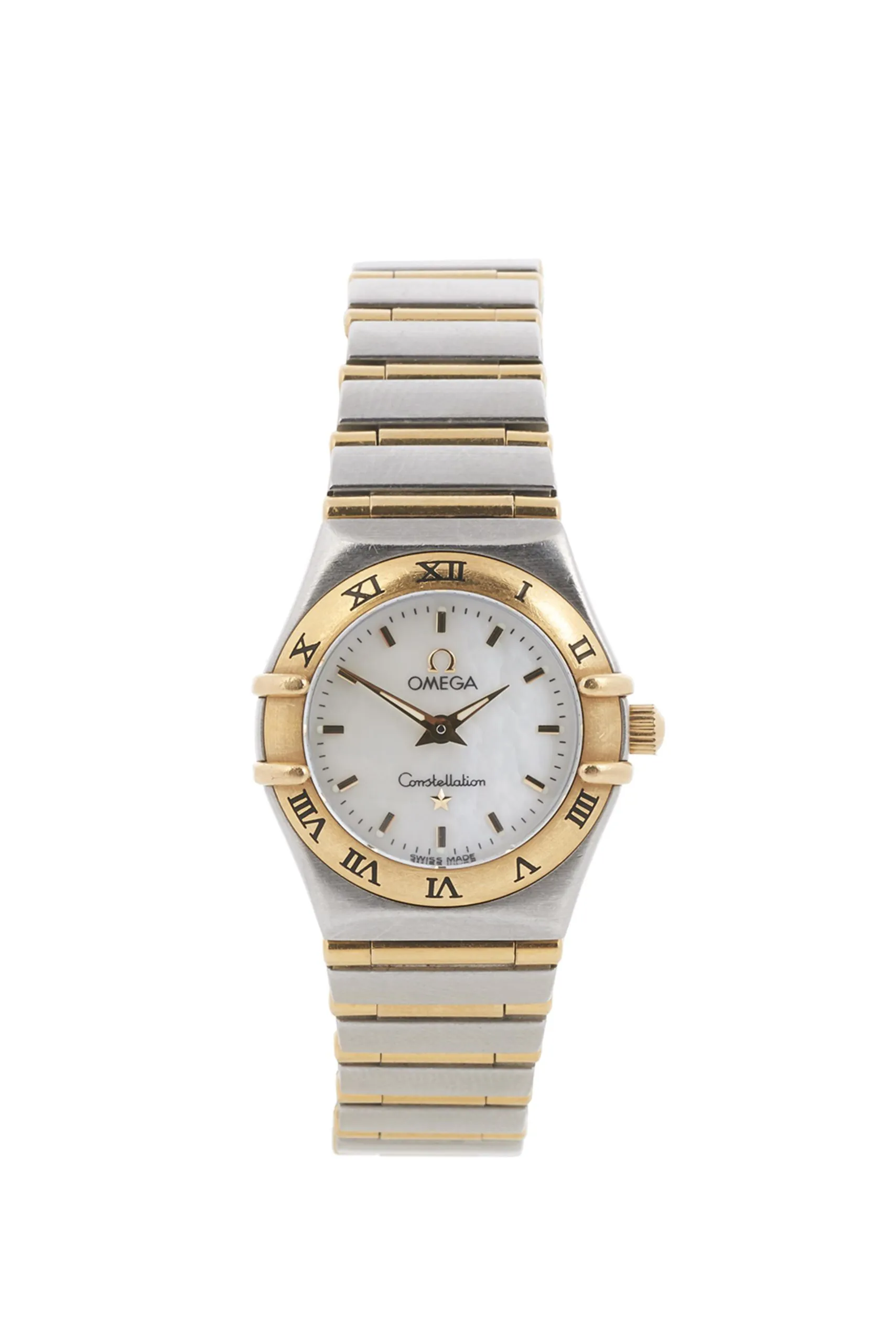 Omega Constellation 22mm Yellow gold and stainless steel Mother-of-pearl