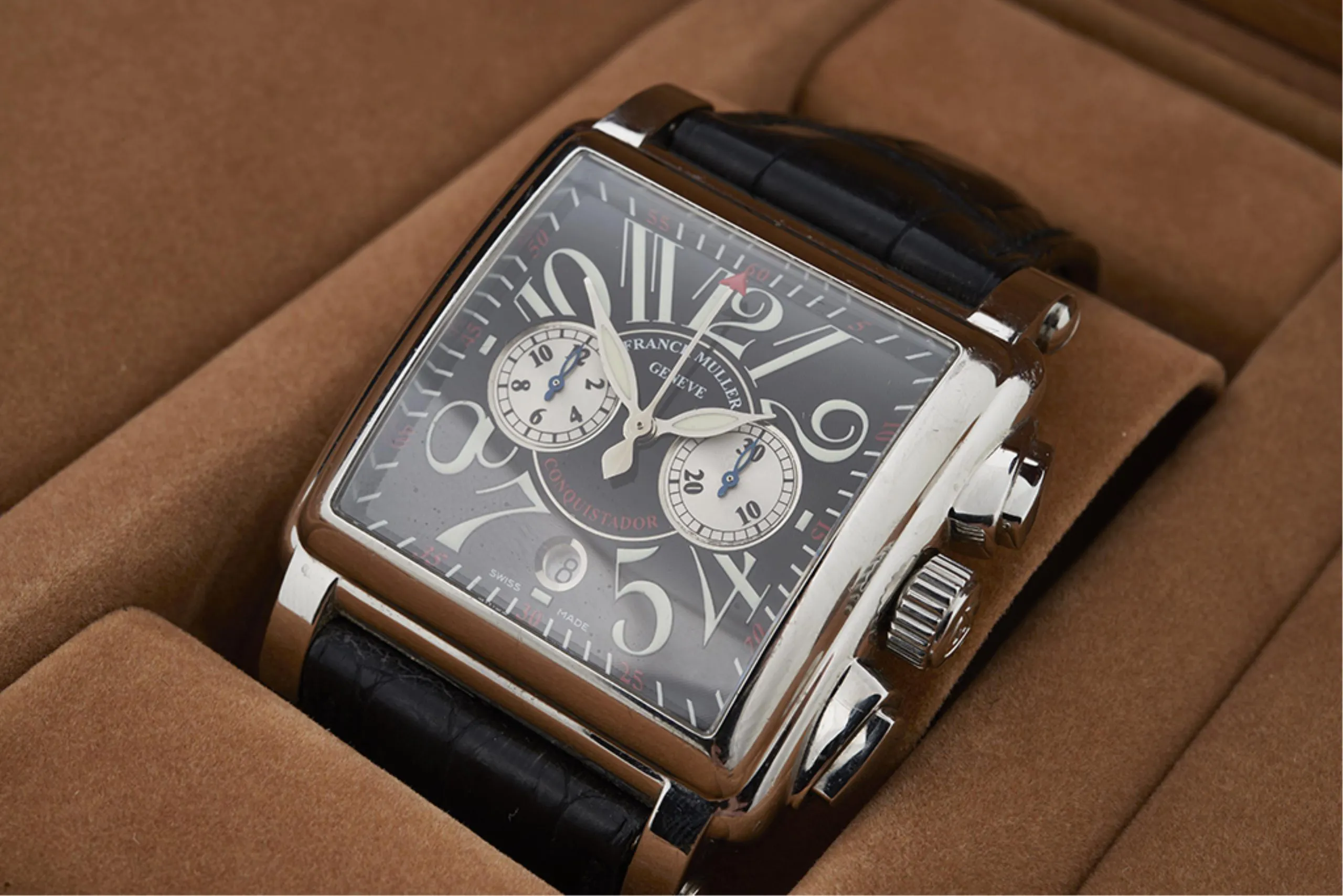 Franck Muller Conquistador Cortez 10000 H CC 41mm Stainless steel Black