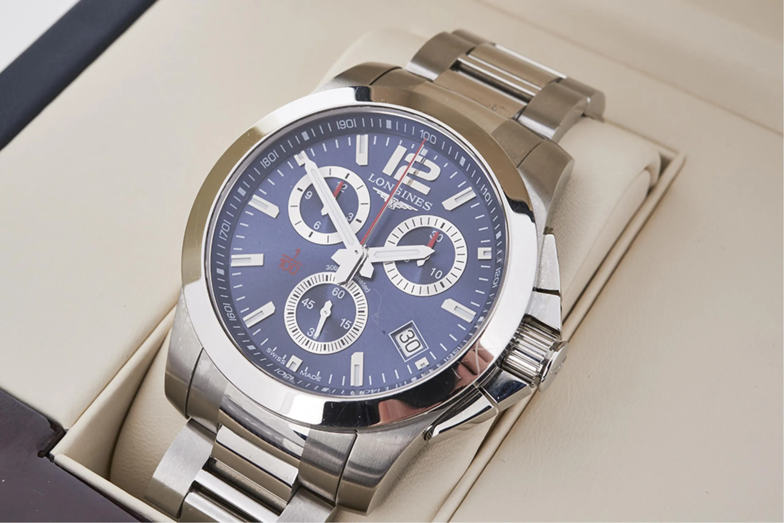 Longines Conquest L3.700.4.96.6 41mm Stainless steel Blue 2