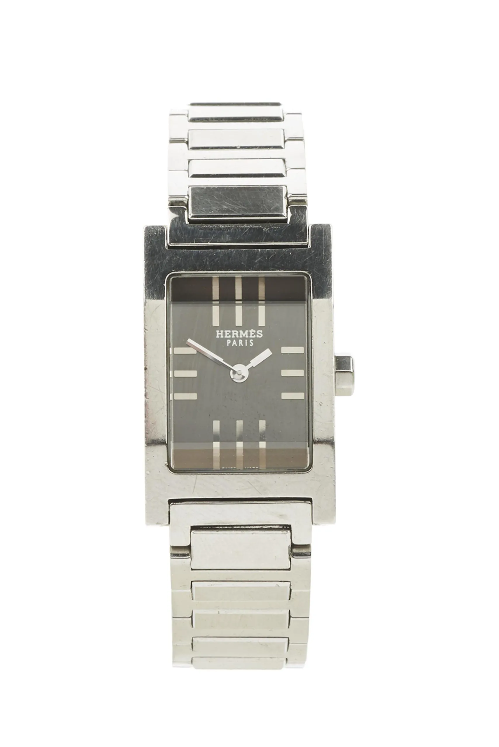 Hermès Tandem 18mm Stainless steel Black