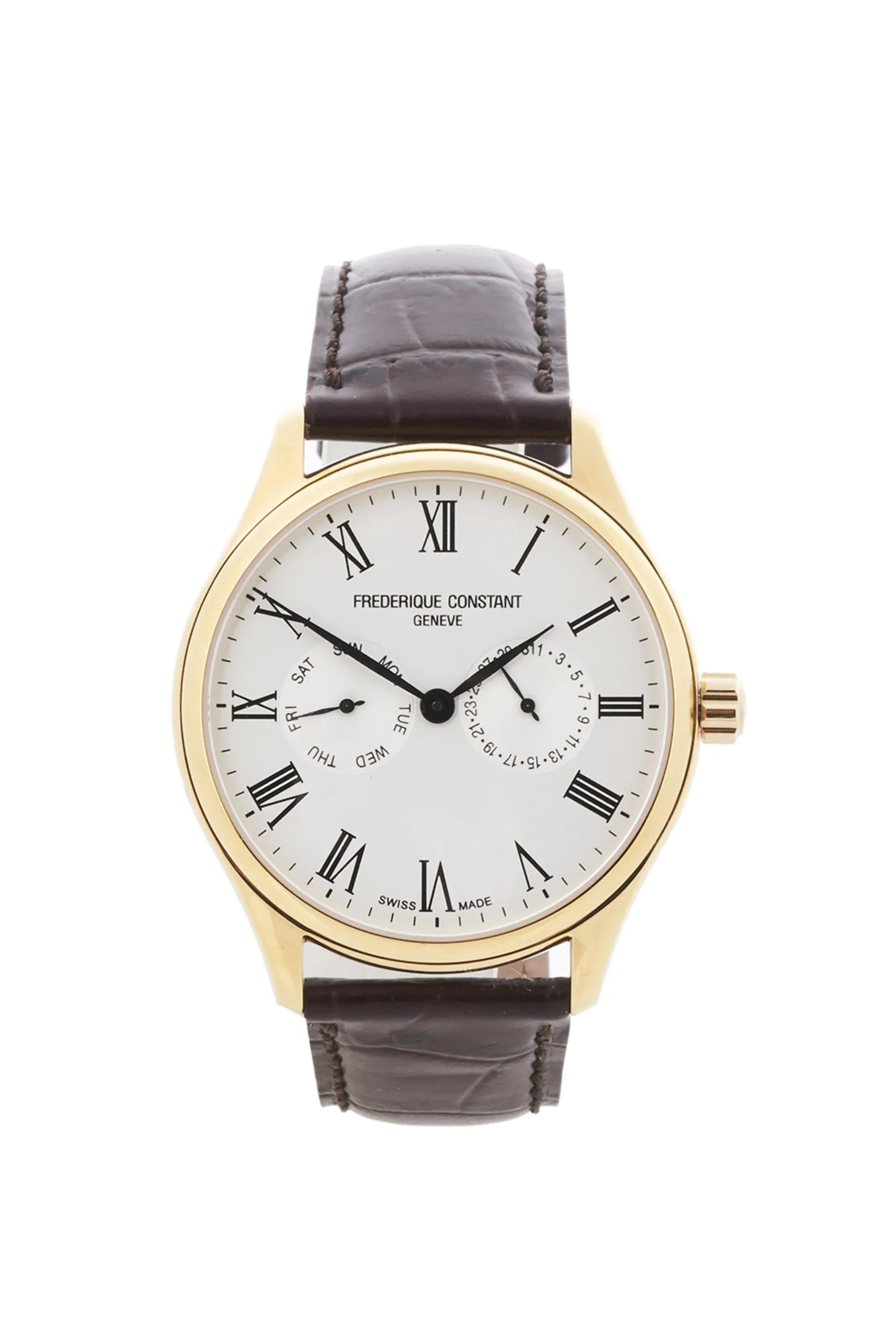 Frédérique Constant FC-259WR5B5 39mm Stainless steel and Gold-plated Silver