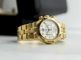 Vacheron Constantin Overseas Chronograph 49140/423J Yellow gold Silver