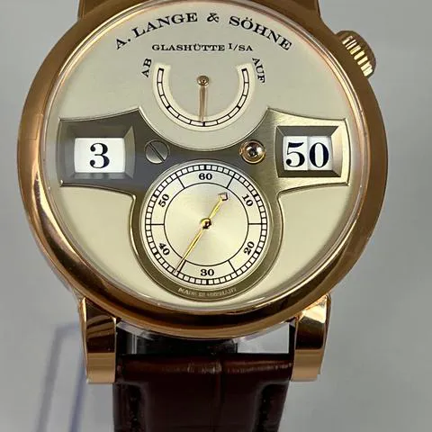 A. Lange & Söhne Zeitwerk 140.032 42mm Rose gold Silver