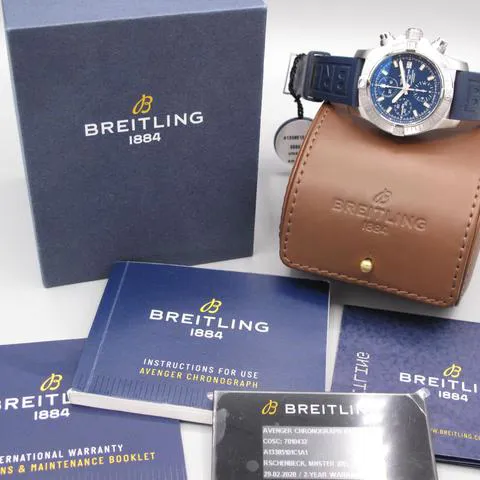 Breitling Avenger A13385101C1X1 43mm Stainless steel Blue 7