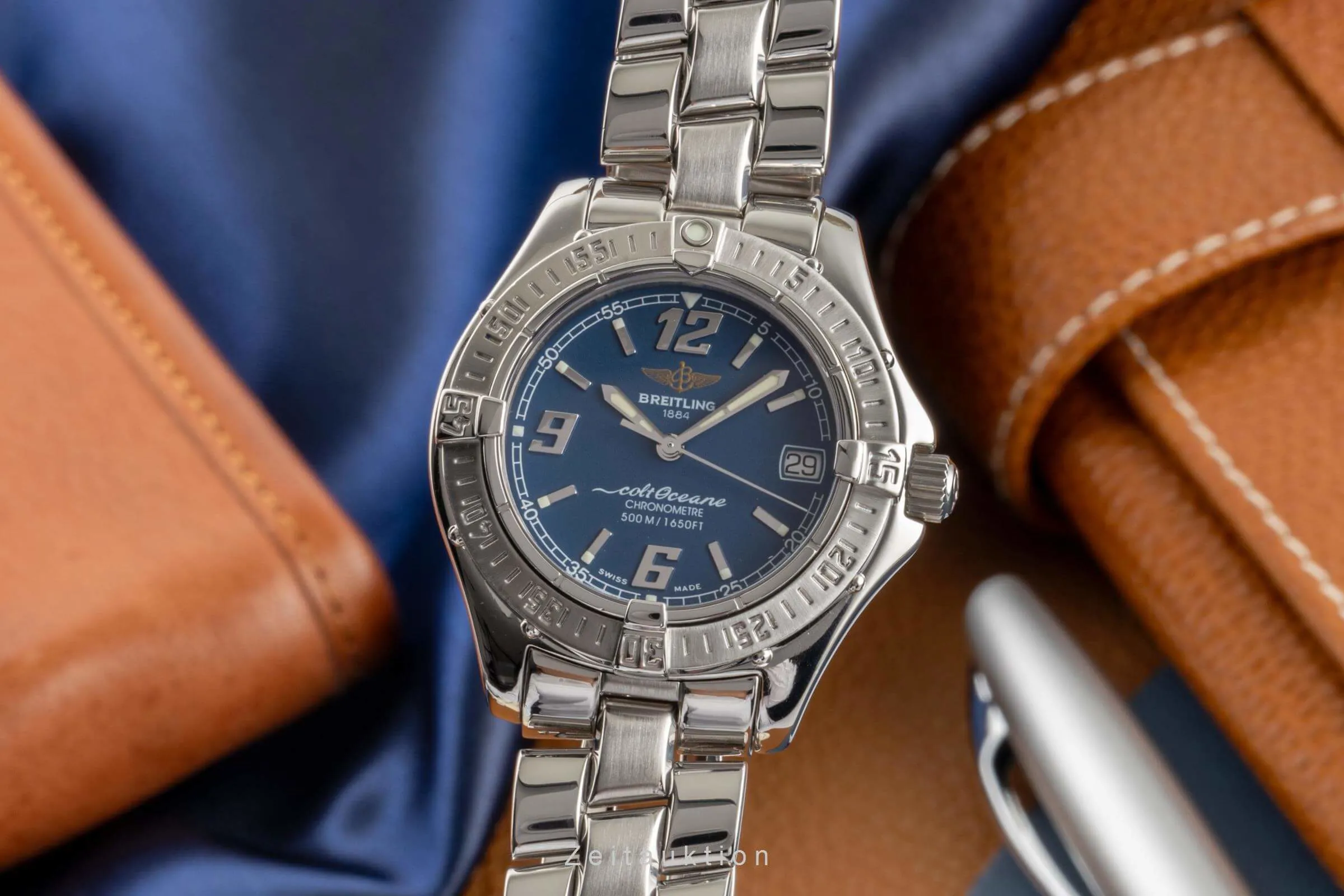 Breitling Colt A57350 33mm Stainless steel Blue