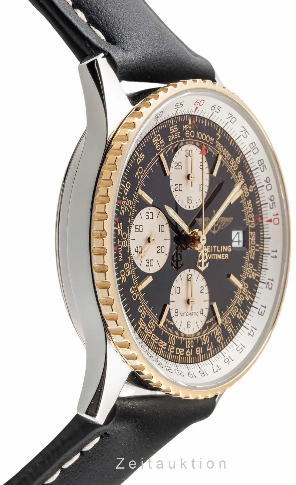 Breitling Navitimer D13022 41.5mm Yellow gold and Stainless steel Black 5