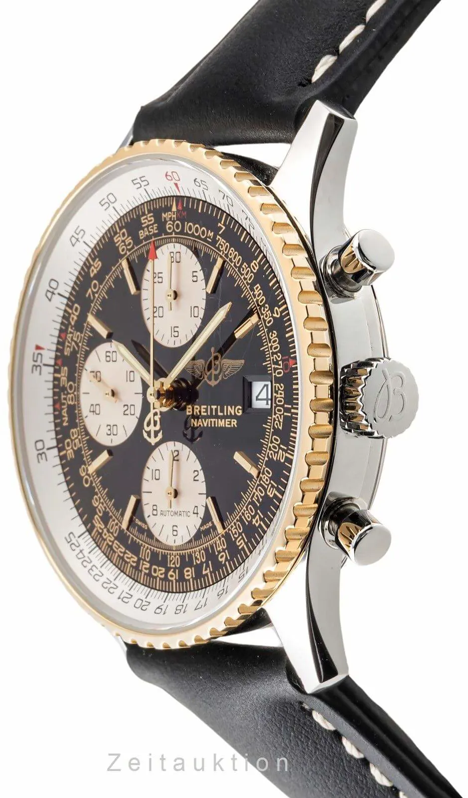 Breitling Navitimer D13022 41.5mm Yellow gold and Stainless steel Black 6