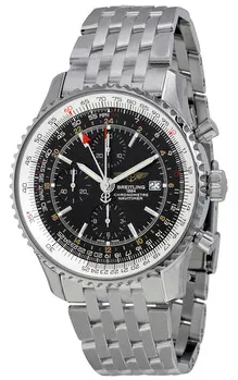 Breitling Navitimer World a2432212/b726/453a 46mm Stainless steel Black