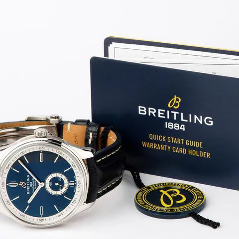 Breitling Premier A37340351C1P1 40mm Stainless steel Blue 4