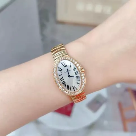 Cartier Baignoire Small Model WB520002 31.5mm Rose gold Silver 7