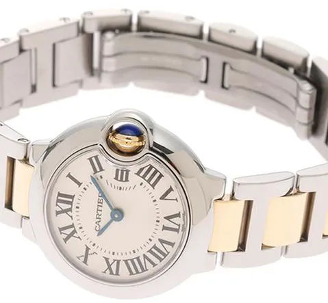 Cartier Ballon Bleu 28mm W69007Z3 28mm Stainless steel White 2