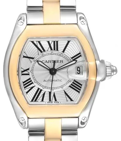 Cartier Roadster w62031y4 38mm Yellow gold and Stainless steel Silver