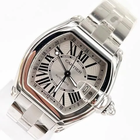 Cartier Roadster W62032X6 48mm Stainless steel Silver