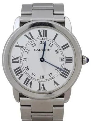 Cartier Ronde Solo de Cartier 2934 36mm Stainless steel White