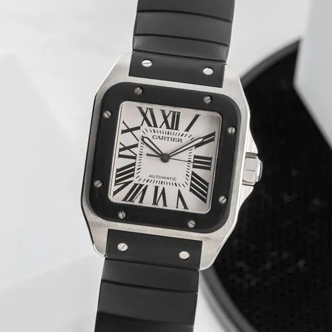 Cartier Santos 100 W20121U2 51mm Stainless steel Silver