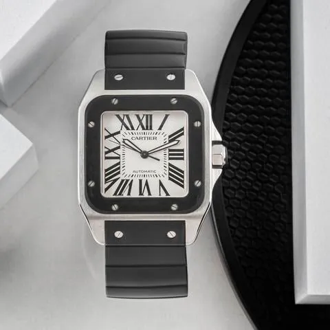 Cartier Santos 100 W20121U2 51mm Stainless steel Silver 2