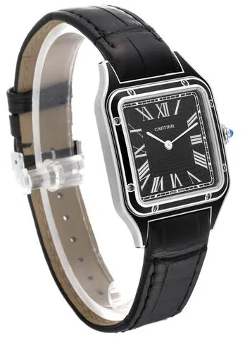 Cartier Santos Dumont WSSA0046 43.5mm Stainless steel Black 3