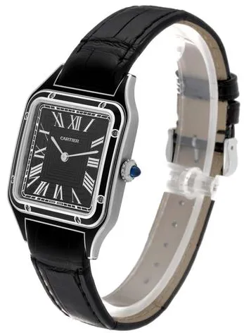 Cartier Santos Dumont WSSA0046 43.5mm Stainless steel Black 5