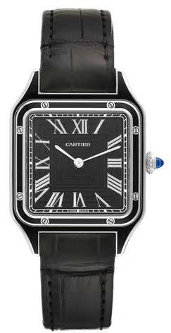 Cartier Santos Dumont WSSA0046 43.5mm Stainless steel Black 6