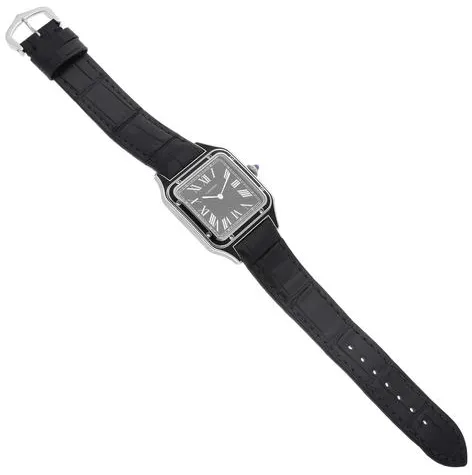 Cartier Santos Dumont WSSA0046 43.5mm Stainless steel Black 8