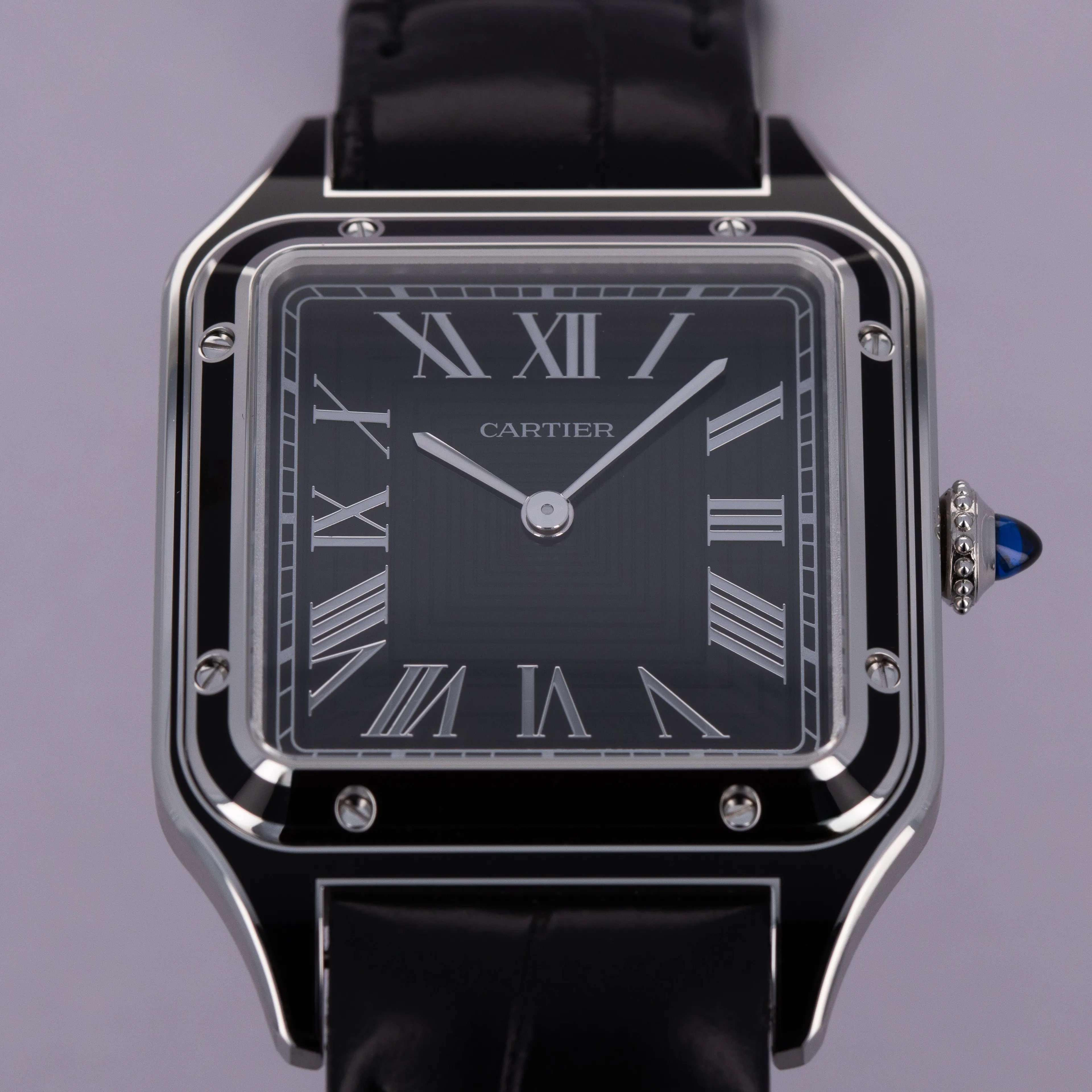 Cartier Santos Dumont WSSA0046 43.5mm Stainless steel Black 11