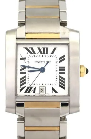 Cartier Tank Française W51005Q4 28mm Yellow gold Silver