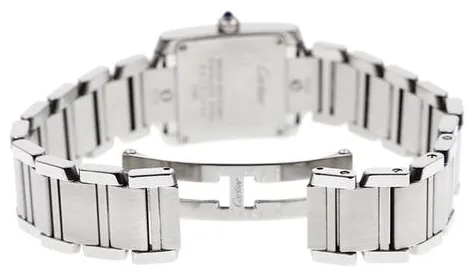 Cartier Tank Française W51008Q3 20mm Stainless steel Champagne 3