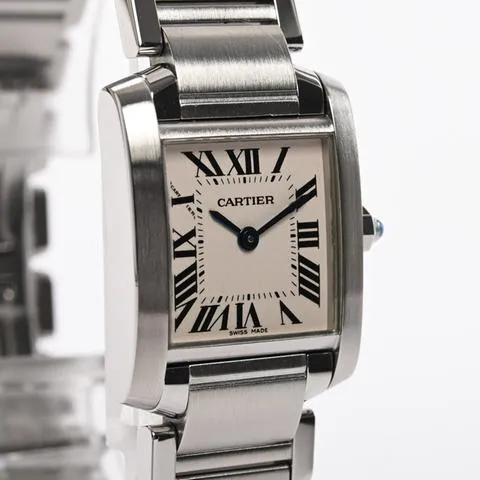 Cartier Tank Française W51008Q3 20mm Stainless steel White 3