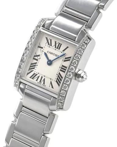 Cartier Tank Française WE1002S3 20mm White gold White