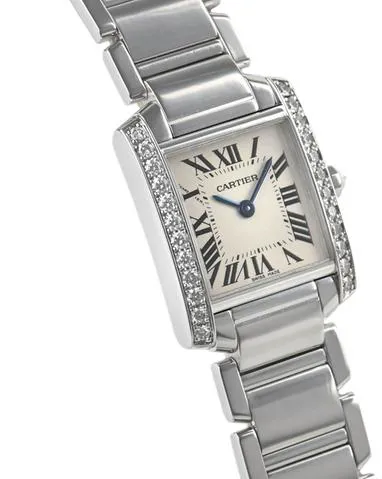 Cartier Tank Française WE1002S3 20mm White gold White 1