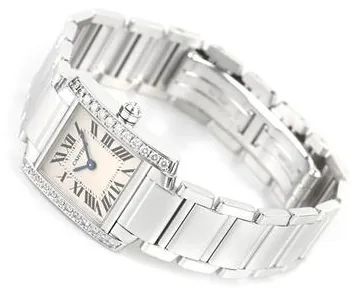 Cartier Tank Française WE1002S3 20mm White gold White 3