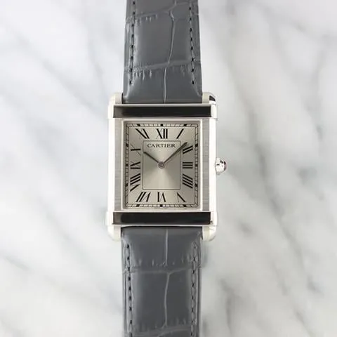 Cartier Tank WGTA0074 39.5mm Platinum Silver