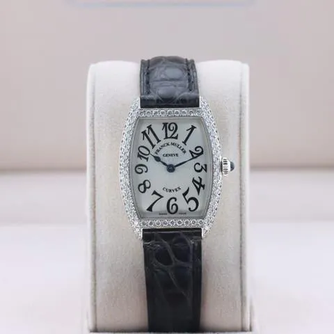 Franck Muller Cintree Curvex 1752 QZ D 25mm White gold Silver 6