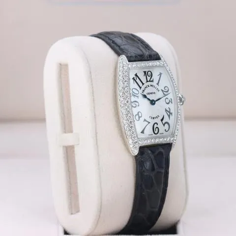 Franck Muller Cintree Curvex 1752 QZ D 25mm White gold Silver 8