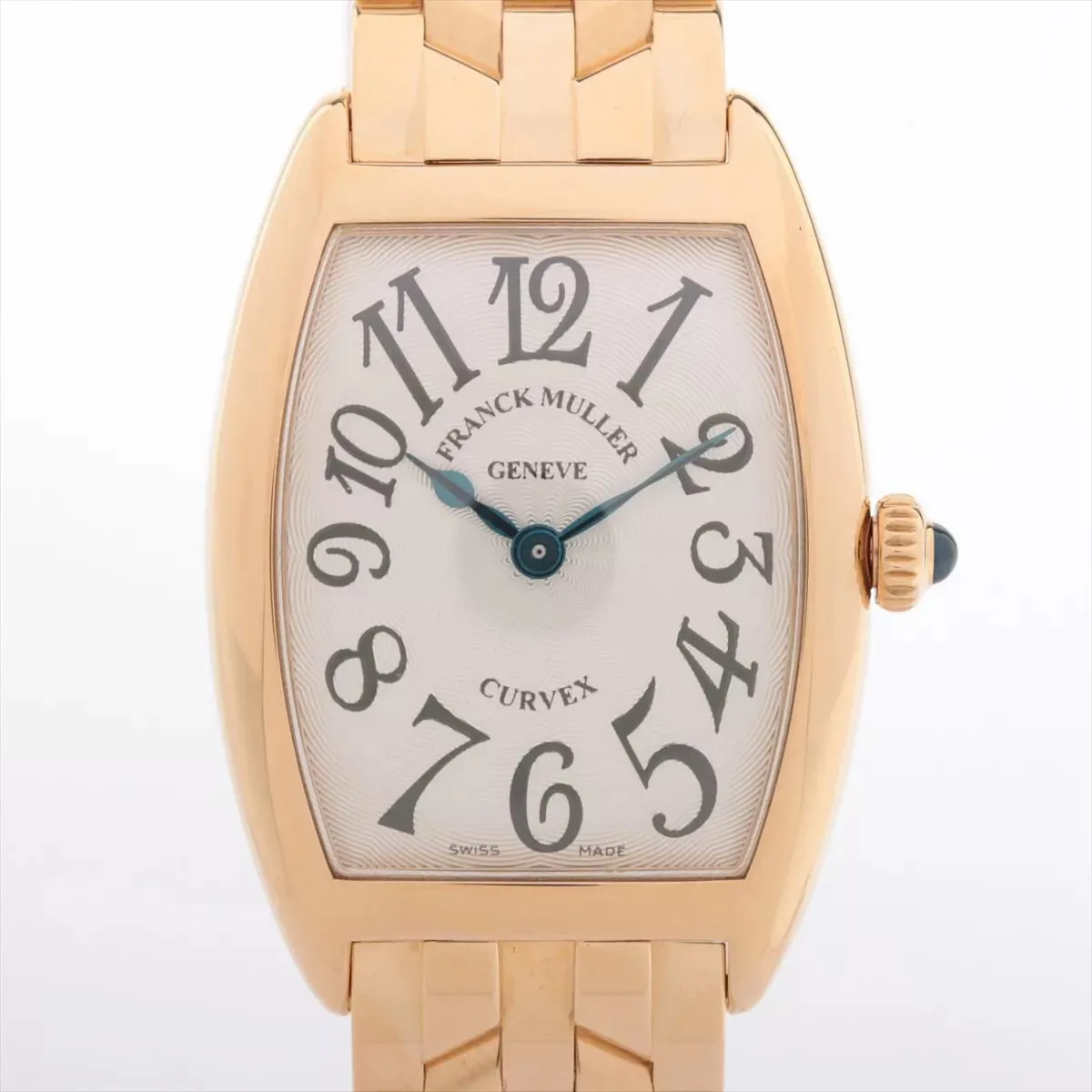 Franck Muller Curvex 1752 QZ 25mm Yellow gold Silver