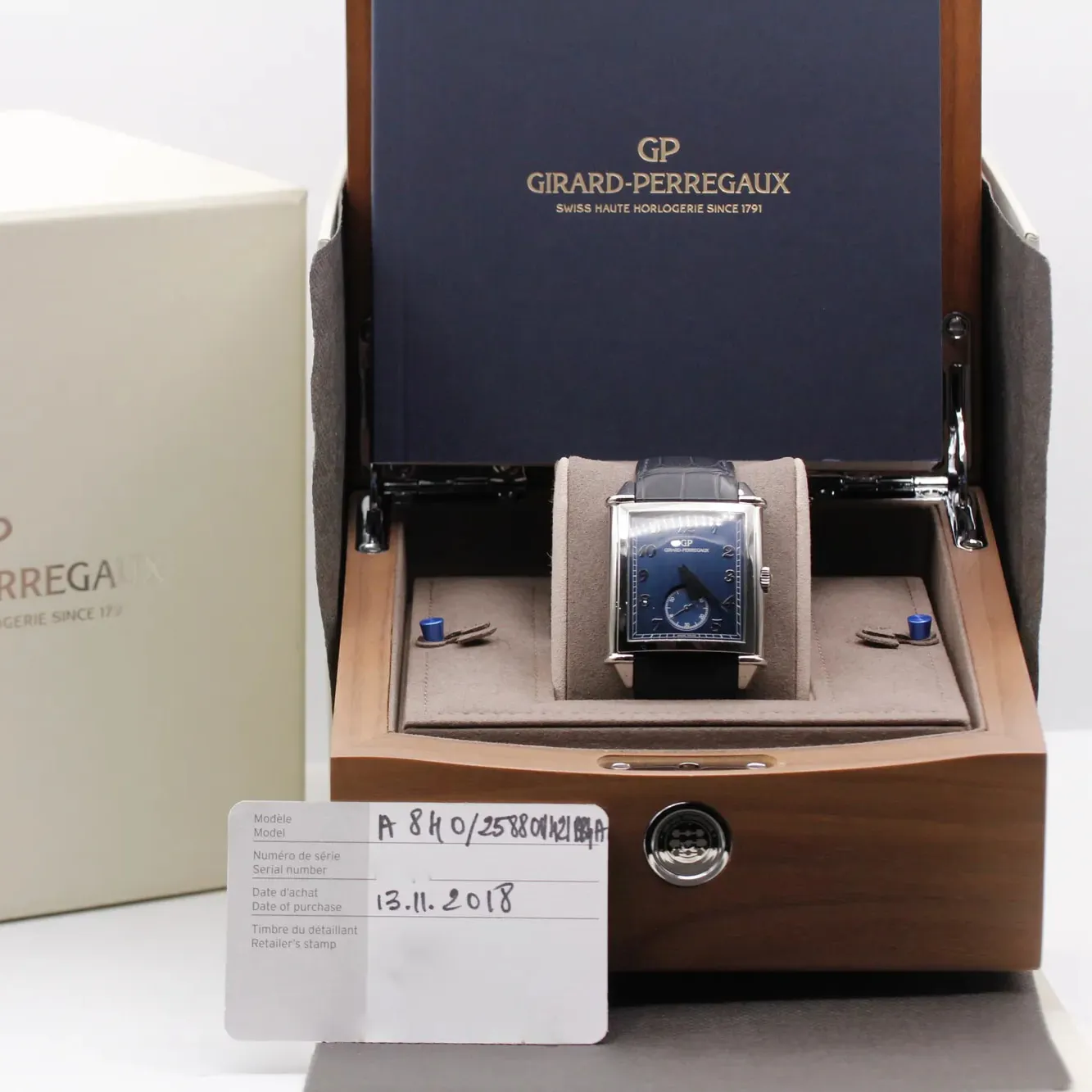 Girard-Perregaux Vintage 1945 25880-11-421-BB 36.2mm Stainless steel Blue 7