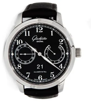 Glashütte Senator Observer 100-14-07-02-30 44mm Stainless steel Black