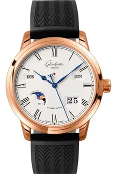 Glashütte Senator Perpetual Calendar 100-02-22-05-04 42mm Rose gold Silver