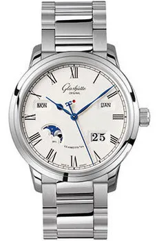 Glashütte Senator Perpetual Calendar 100-02-22-12-14 42mm Stainless steel Silver