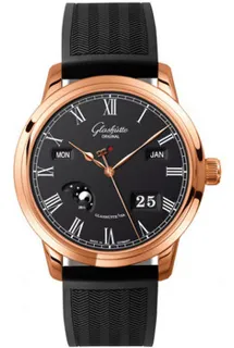 Glashütte Senator Perpetual Calendar 100-02-25-05-04 Rose gold Black