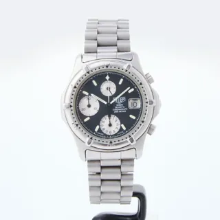 Heuer 2000 262.006 Stainless steel Black