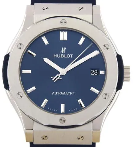 Hublot Classic Fusion 511.NX.7170.RX 45mm Titanium Blue